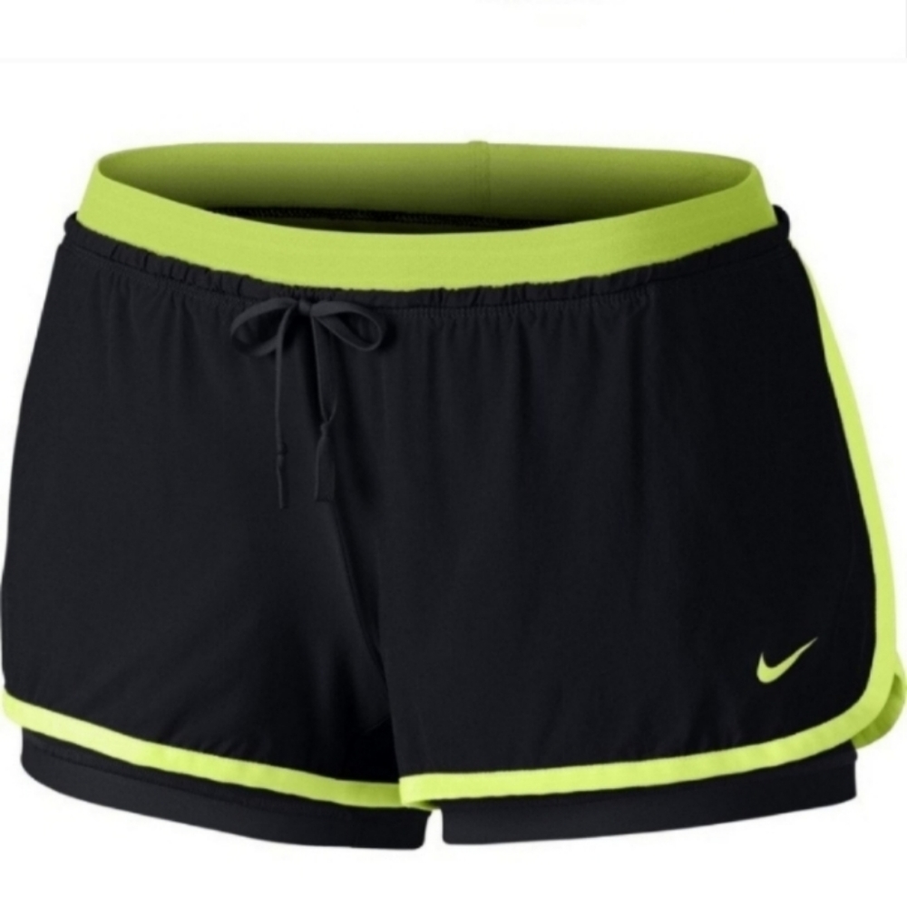Nike 642669-010 Women's sz S Full Flex 2-in-1 Tempo Track Shorts Running